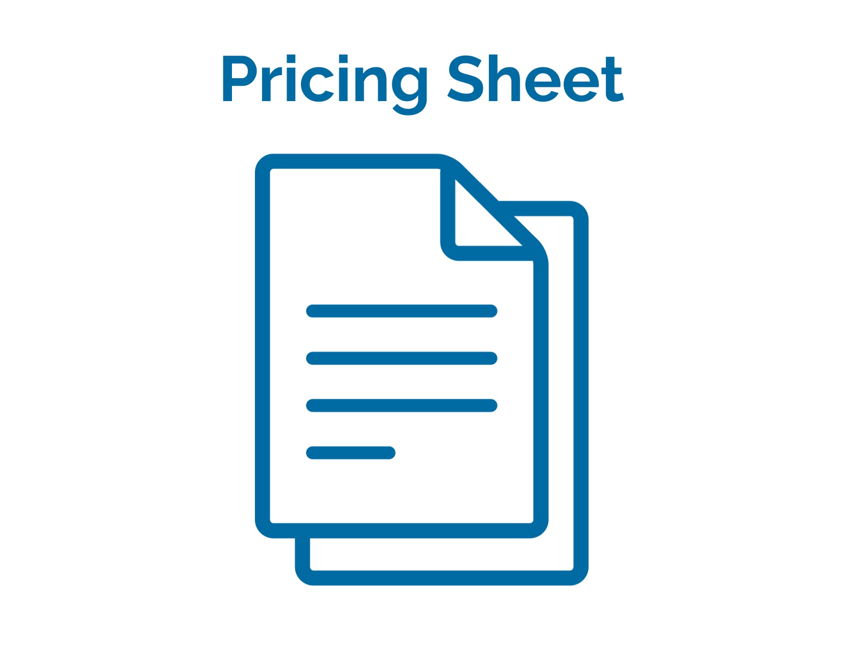 Pricing Sheet Icon