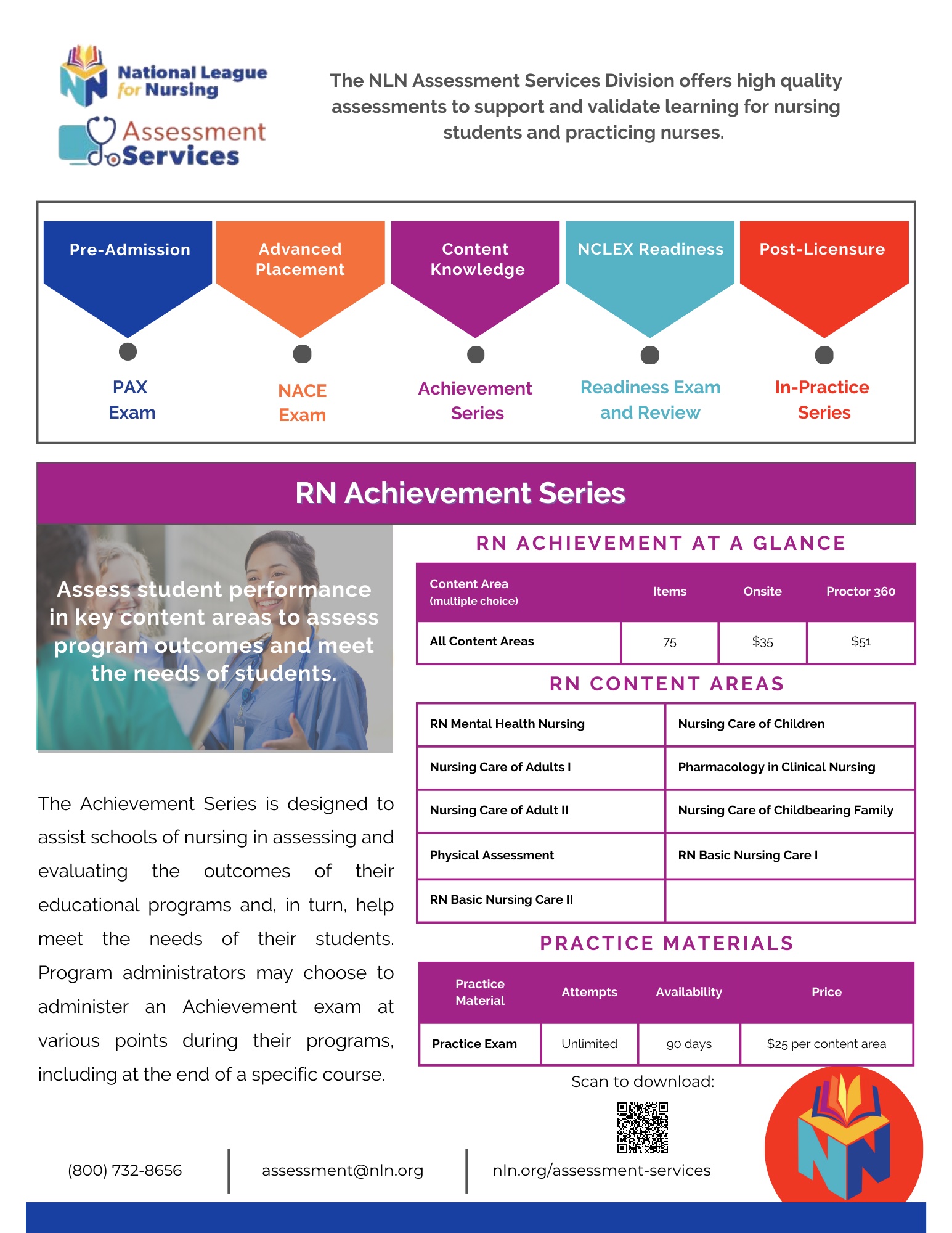 NLN Brochure_RN Achievement Series_QR Code_Oct 2023