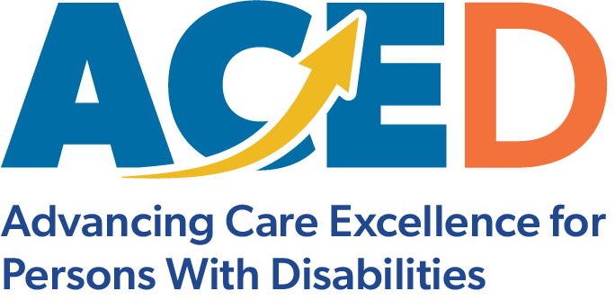 ACED-logo Advancing Care Excellence for Persons with Disabilities logo
